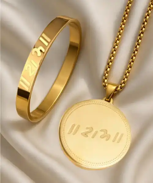 Divine Ram Bracelet & Neck Chain Combo For Men