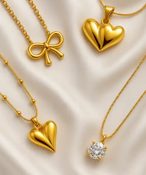 Set of 4 Elegant Pendant Necklaces-One For Every Mood